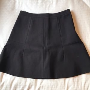 J Crew A line Black Skirt